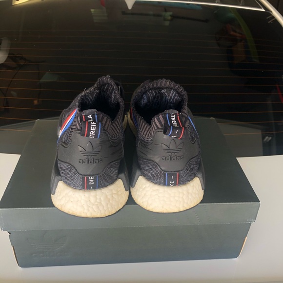 Adidas NMD R1 Tri Color Stripes Black - Picture 3 of 6